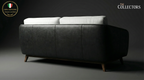 Manhattan Modernist Leather 2 Seater Sofa