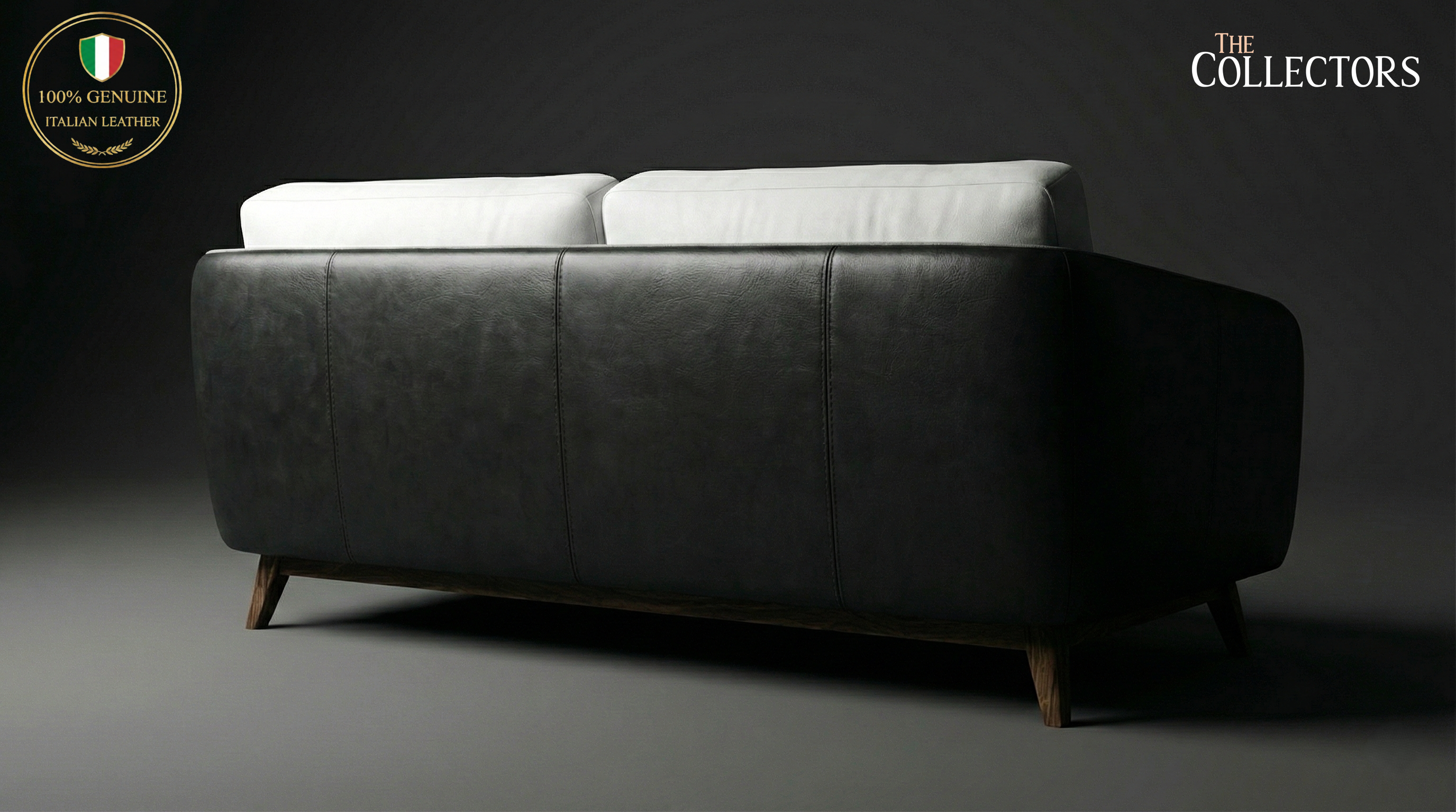 Manhattan Modernist Leather 2 Seater Sofa