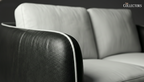 Manhattan Modernist Leather 2 Seater Sofa