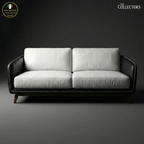 Manhattan Modernist Leather 2 Seater Sofa