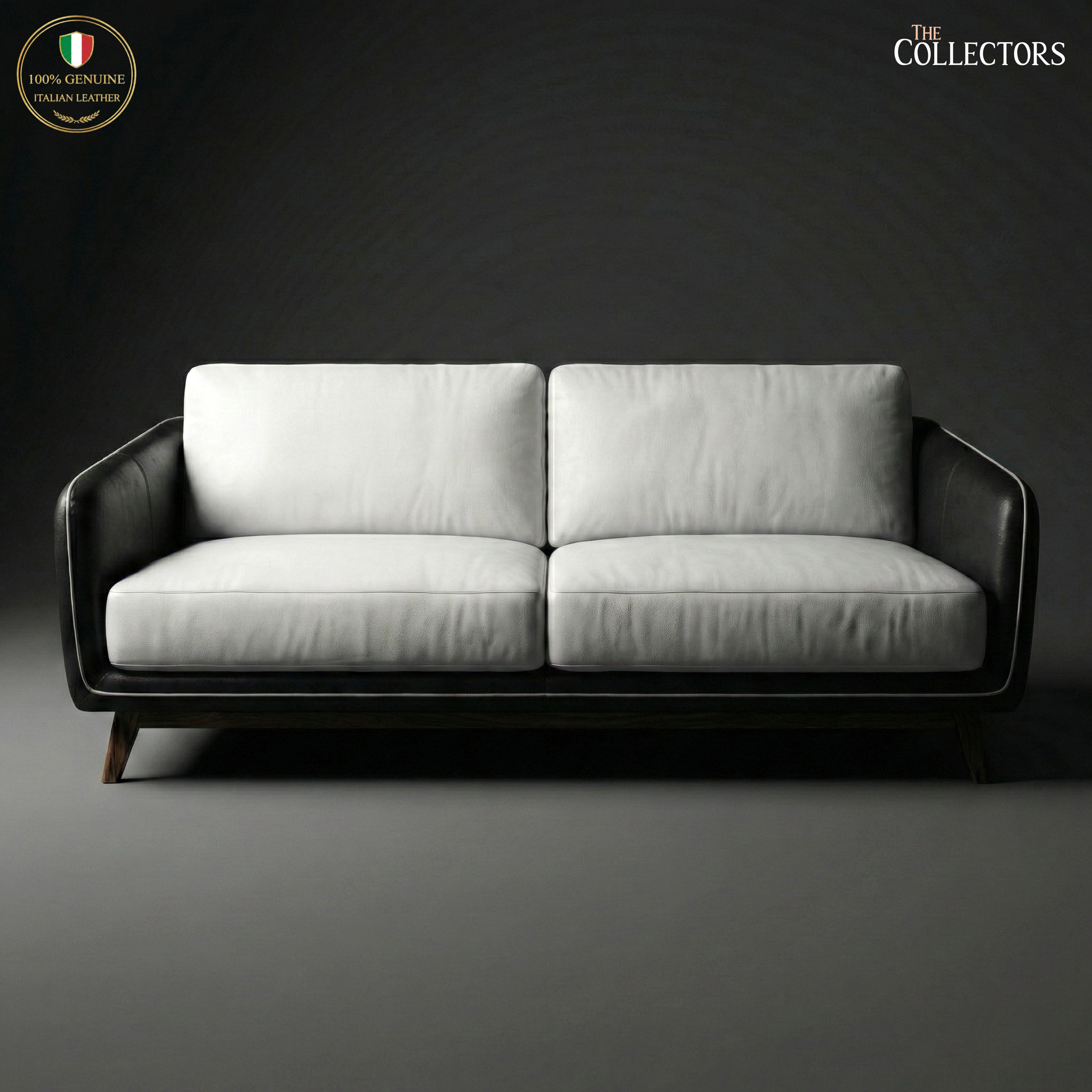 Manhattan Modernist Leather 2 Seater Sofa