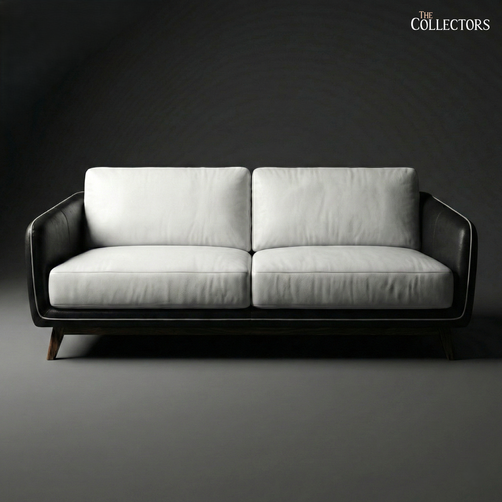 Manhattan Modernist Leather 2 Seater Sofa