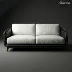 Manhattan Modernist Leather 2 Seater Sofa