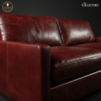 Oltrarno Atelier Modernist Leather Sofa