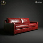 Oltrarno Atelier Modernist Leather Sofa