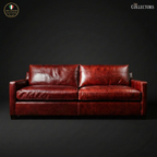 Oltrarno Atelier Modernist Leather Sofa