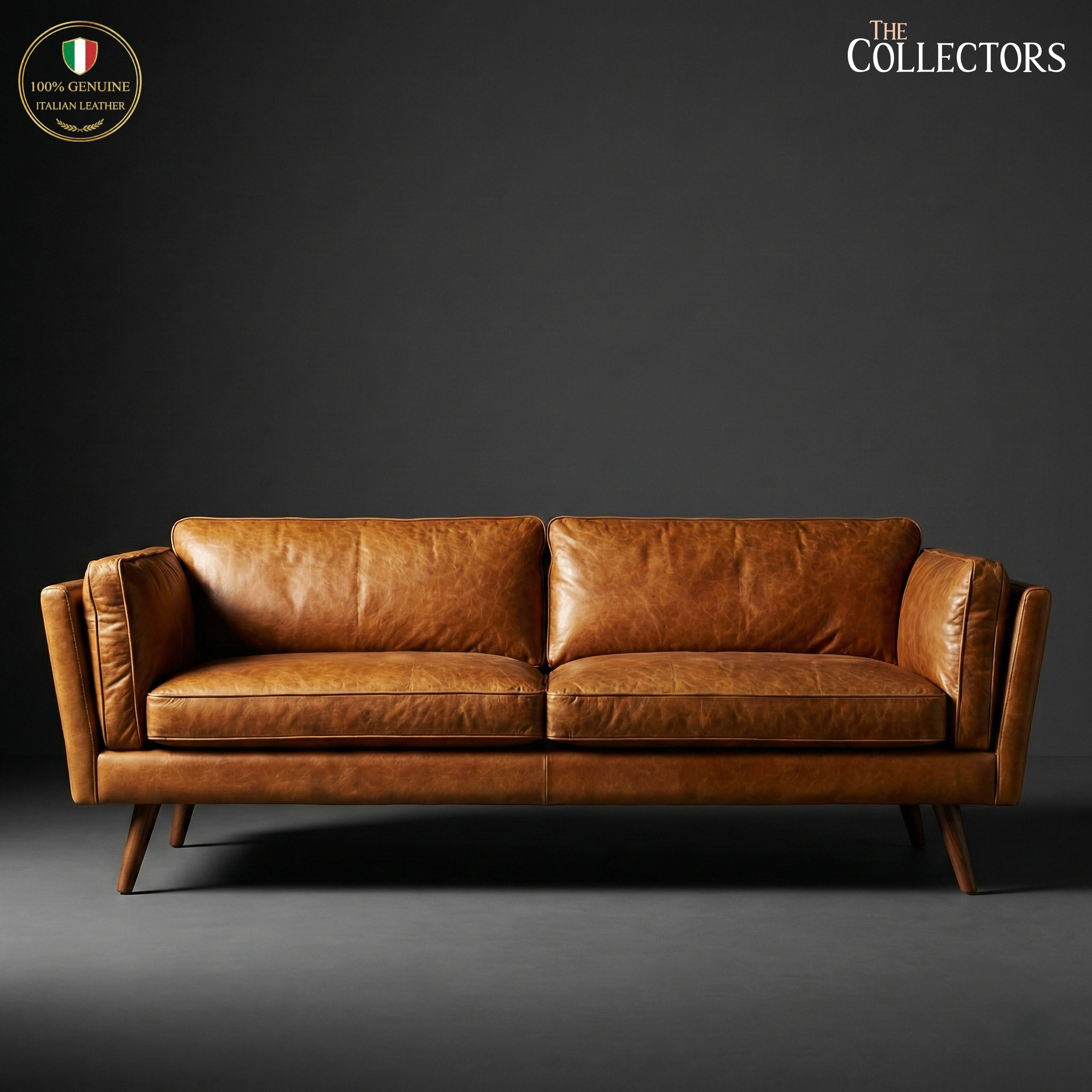 Østerbro Modernist Leather Sofa