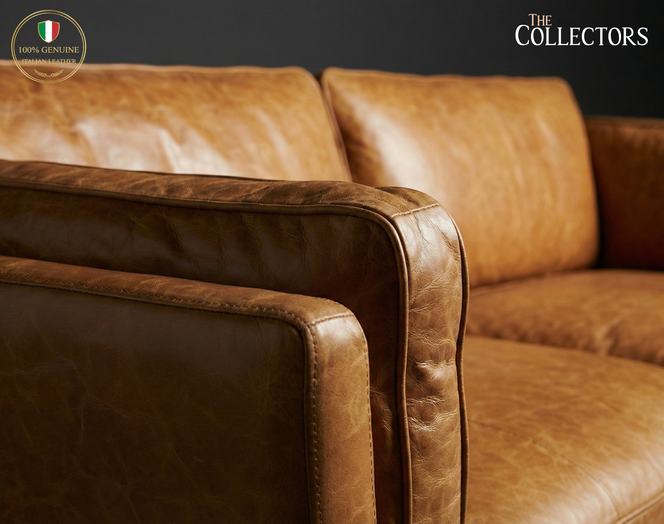 Østerbro Modernist Leather Sofa