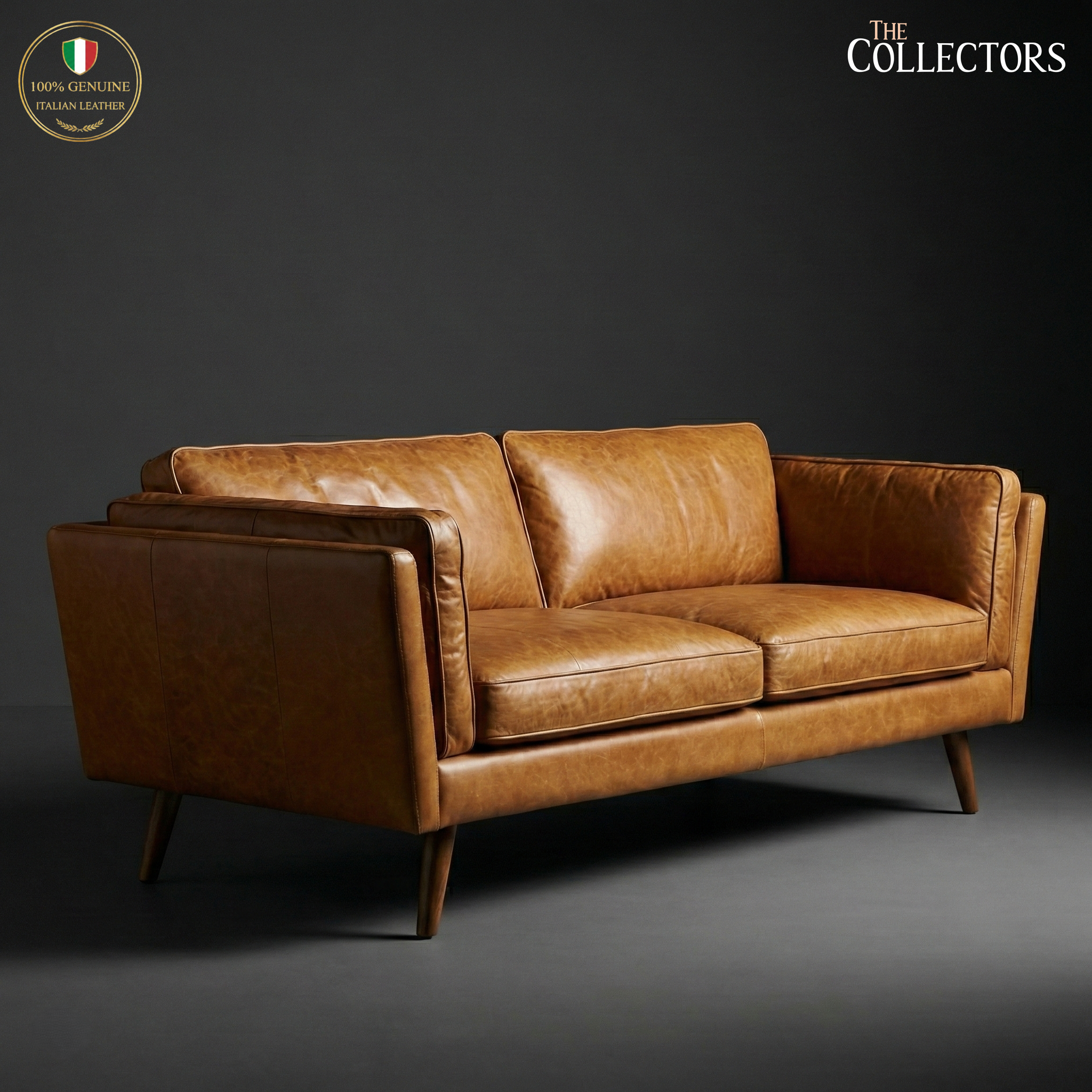 Østerbro Modernist Leather Sofa