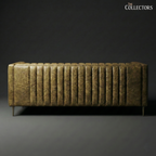 Parma Atelier Channel Tufted Leather Sofa