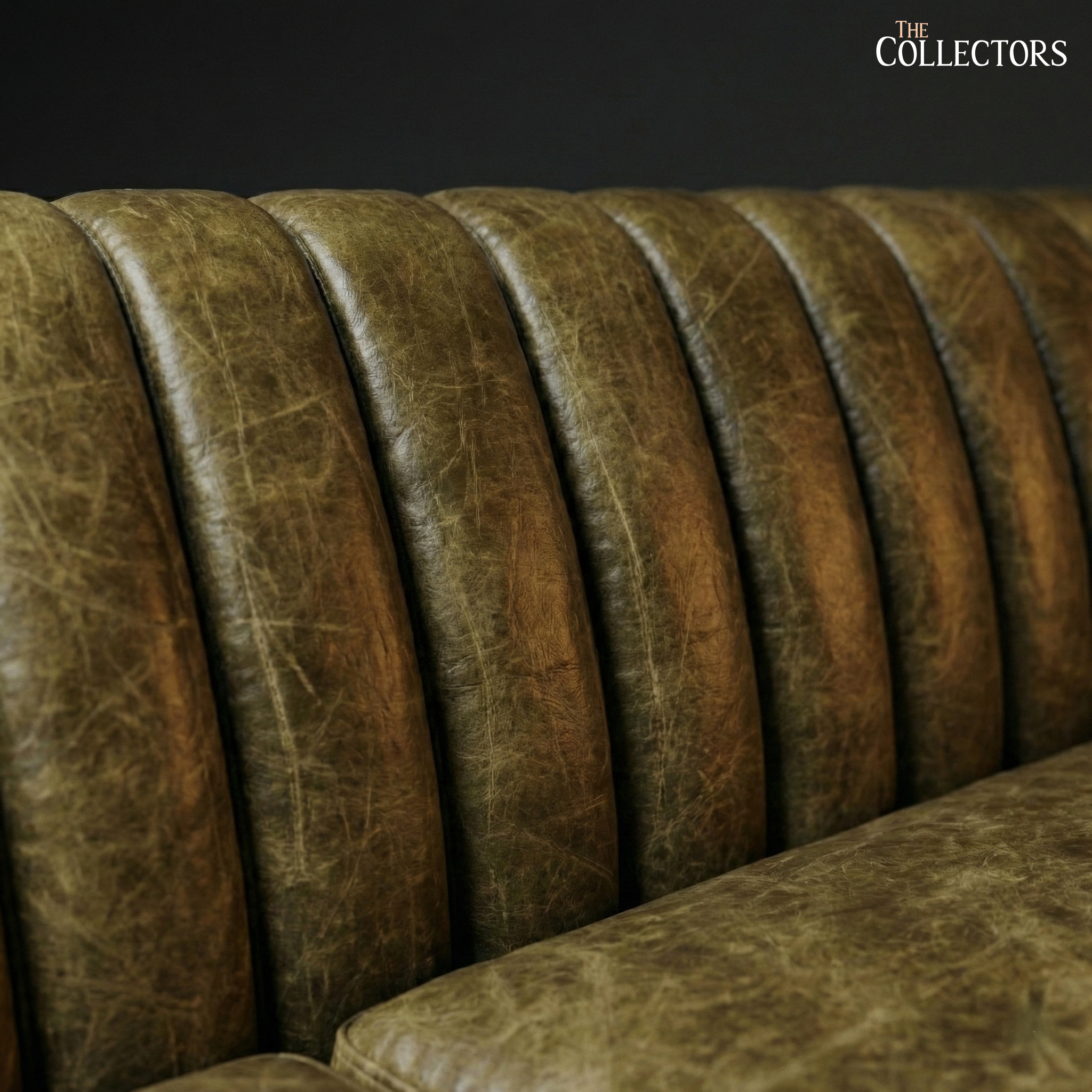 Parma Atelier Channel Tufted Leather Sofa
