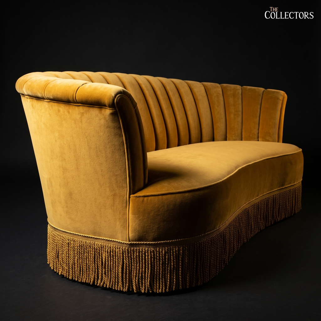 Passementerie Gold: A Parisian Deco Settee