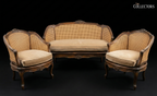 Provençal Cane Serenade - A Louis XV Sofa Set