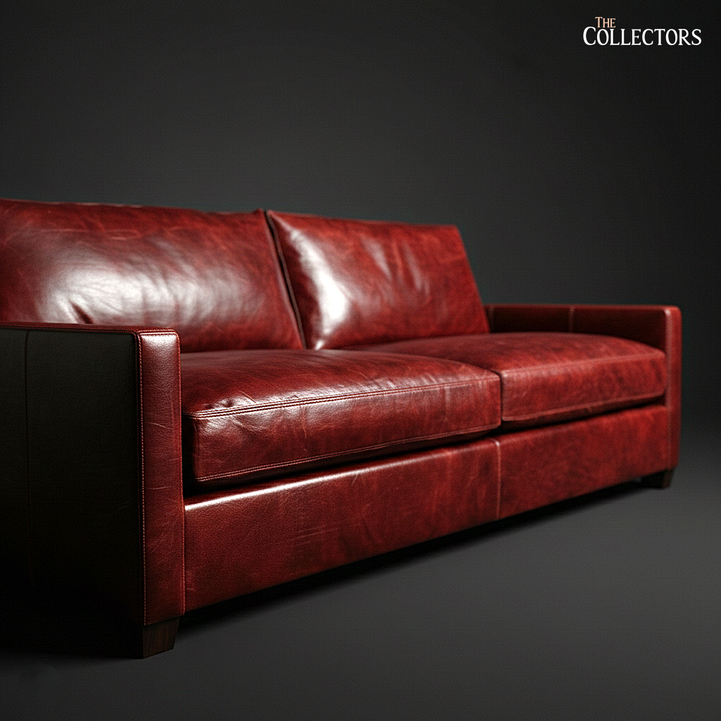 Oltrarno Atelier Modernist Leather Sofa