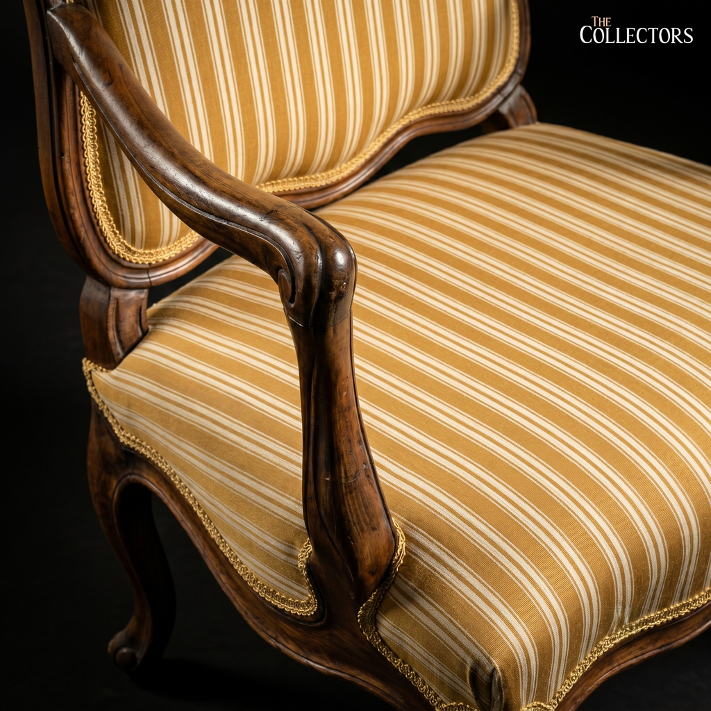 Rocaille en Repos - A Louis XV Fauteuil à la Reine