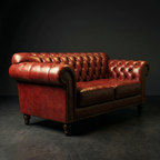 Savile Row Chesterfield Leather Sofa
