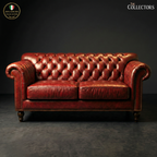 Savile Row Chesterfield Leather Sofa