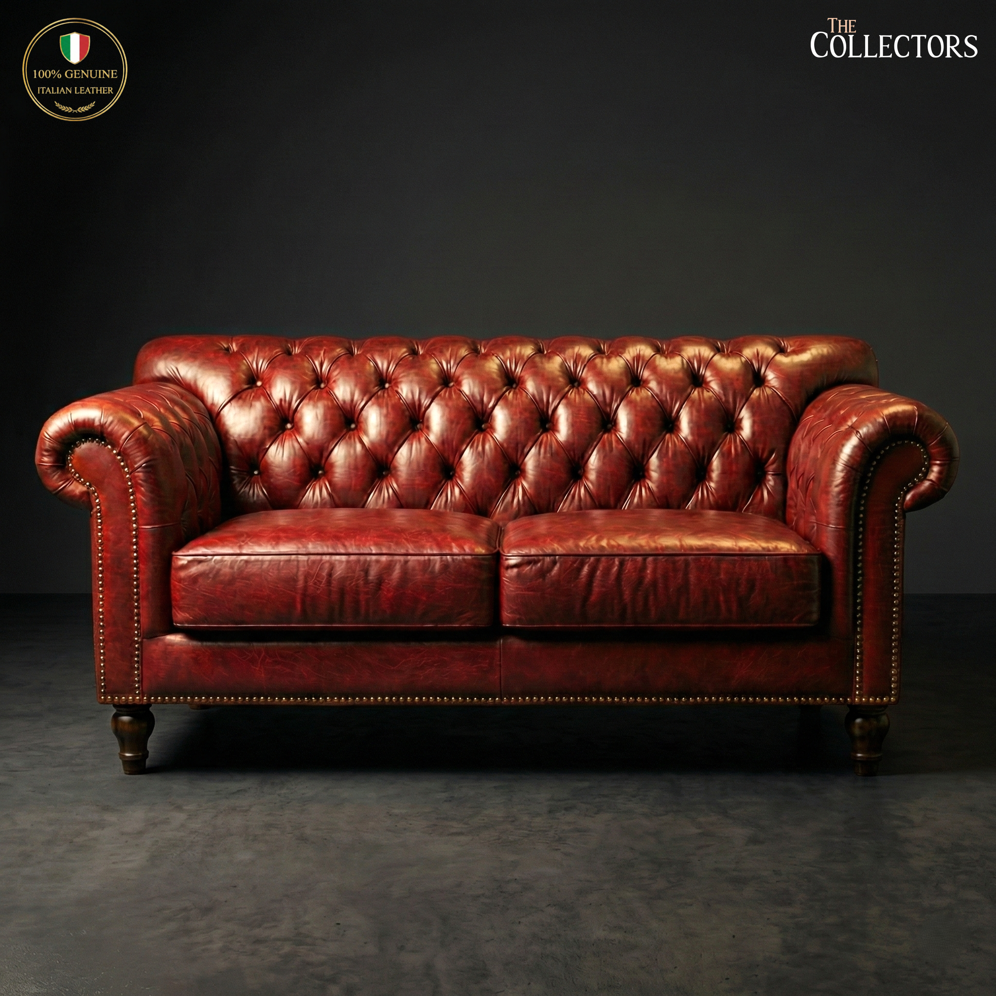Savile Row Chesterfield Leather Sofa