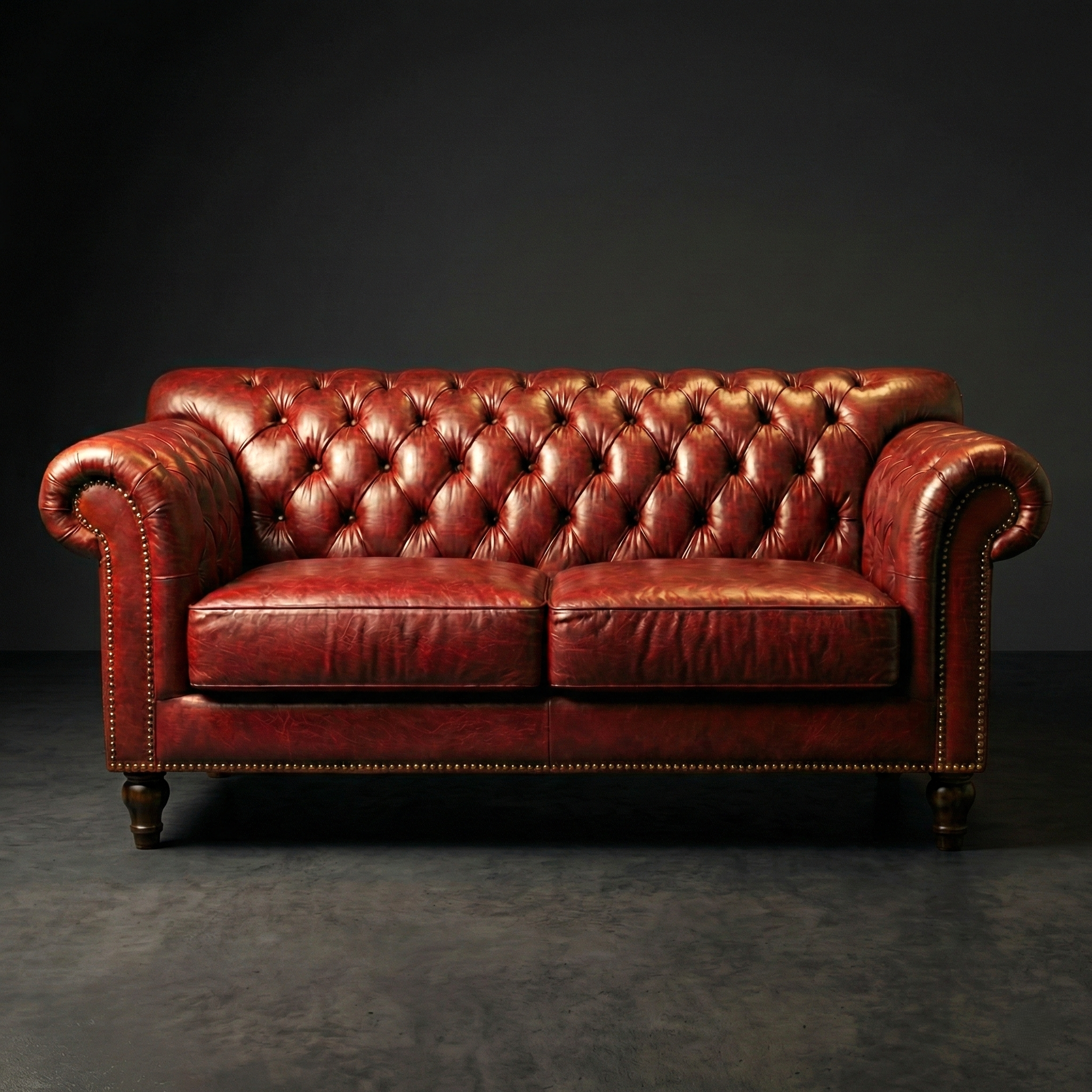 Savile Row Chesterfield Leather Sofa