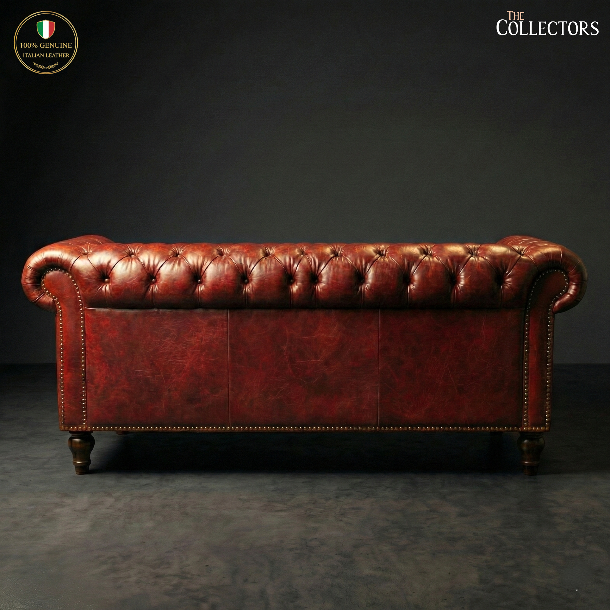 Savile Row Chesterfield Leather Sofa