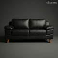 SoHo Mid-Century Modern Leather Lounger