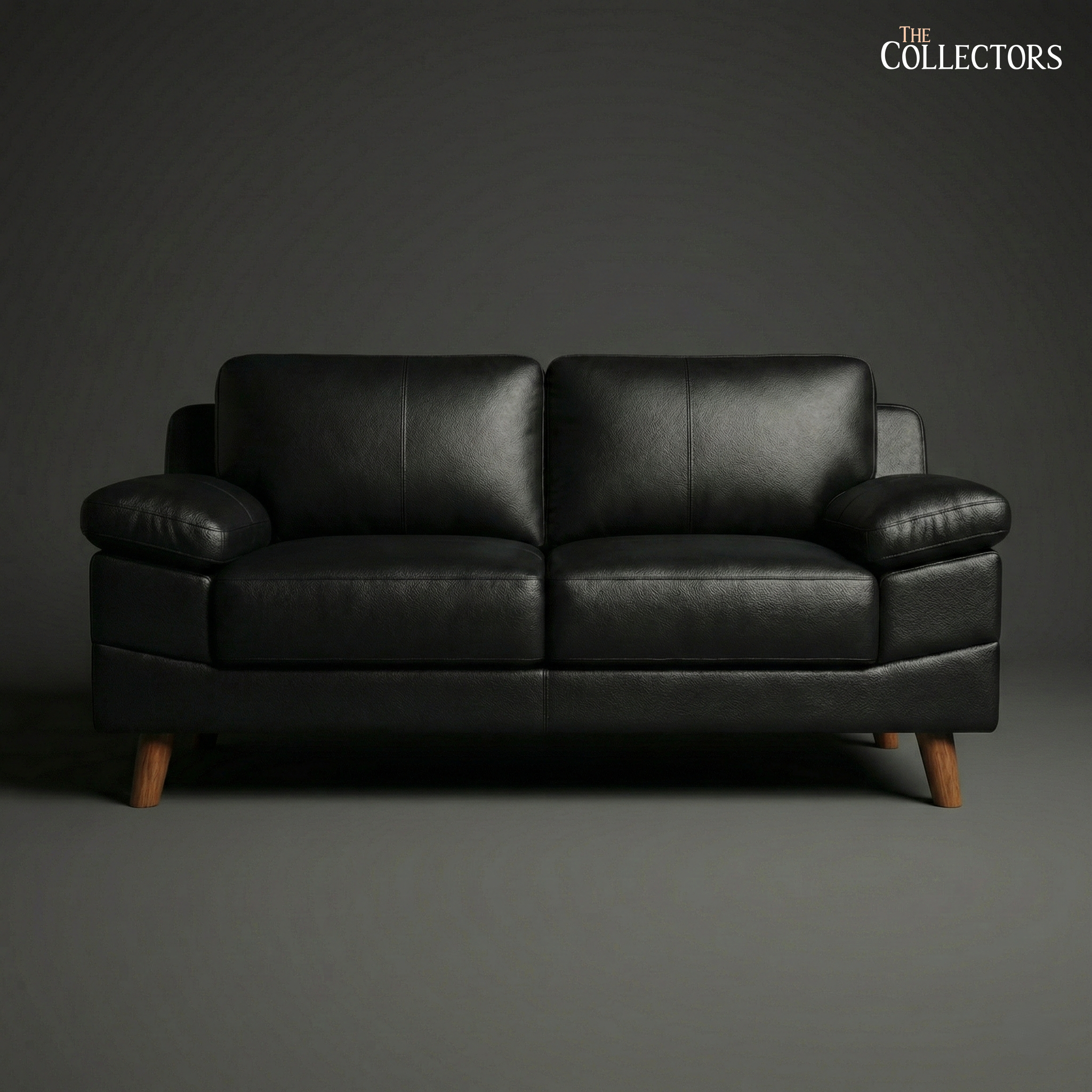 SoHo Mid-Century Modern Leather Lounger