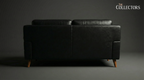 SoHo Mid-Century Modern Leather Lounger