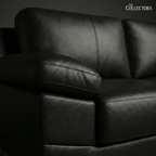 SoHo Mid-Century Modern Leather Lounger