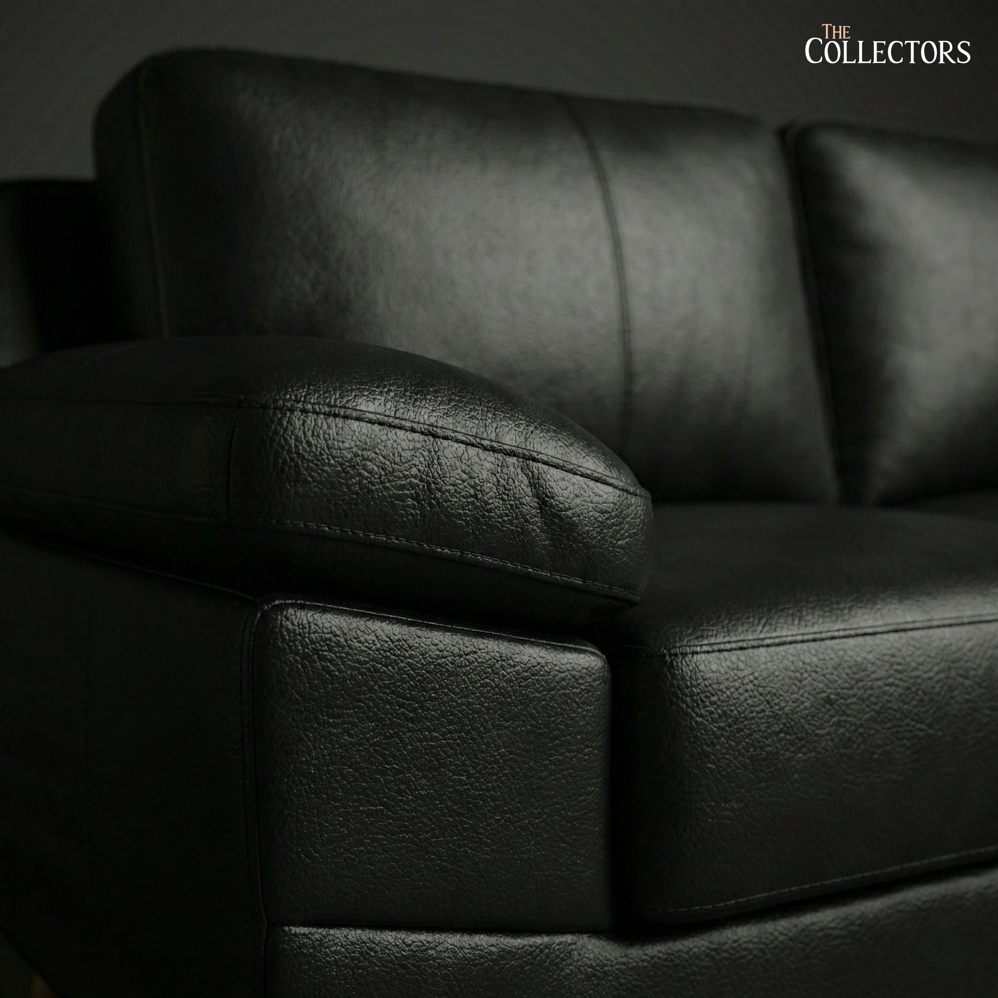 SoHo Mid-Century Modern Leather Lounger