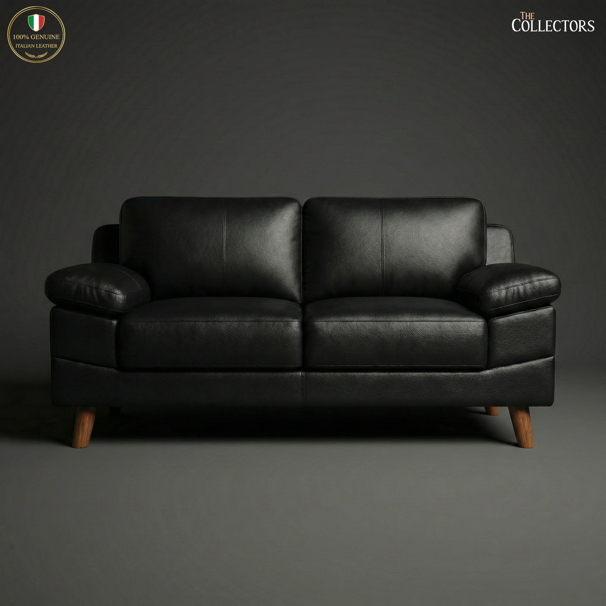 SoHo Mid-Century Modern Leather Lounger
