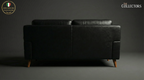 SoHo Mid-Century Modern Leather Lounger