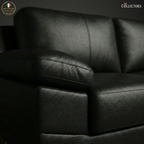 SoHo Mid-Century Modern Leather Lounger