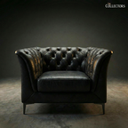 St. James’s Club Modernist Chesterfield Sofa Set