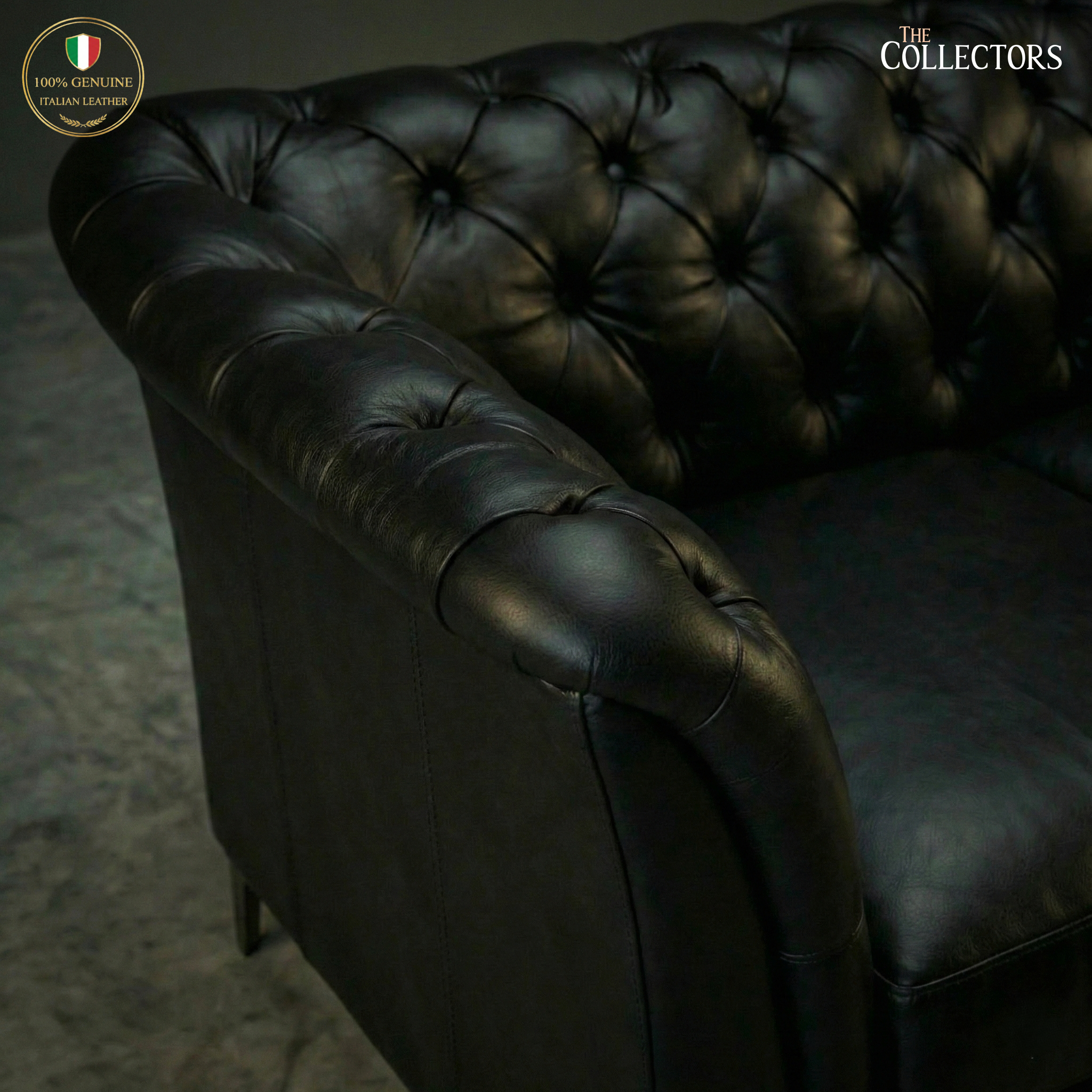 St. James’s Club Modernist Chesterfield Sofa Set