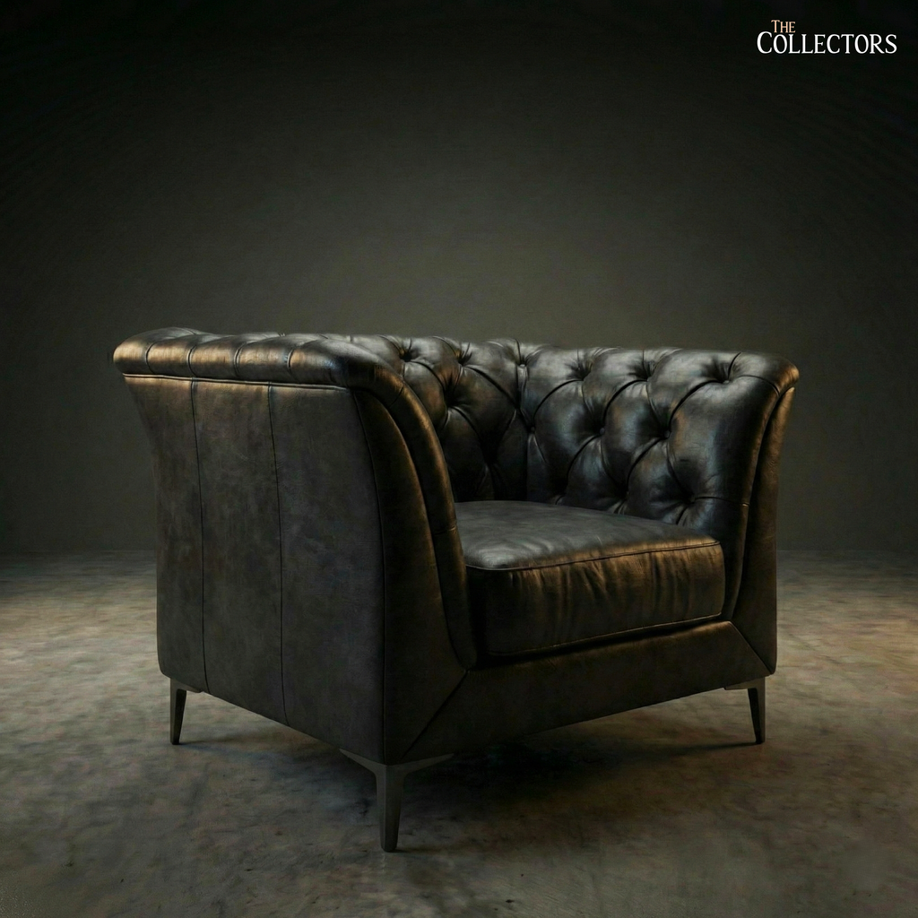 St. James’s Club Modernist Chesterfield Sofa Set