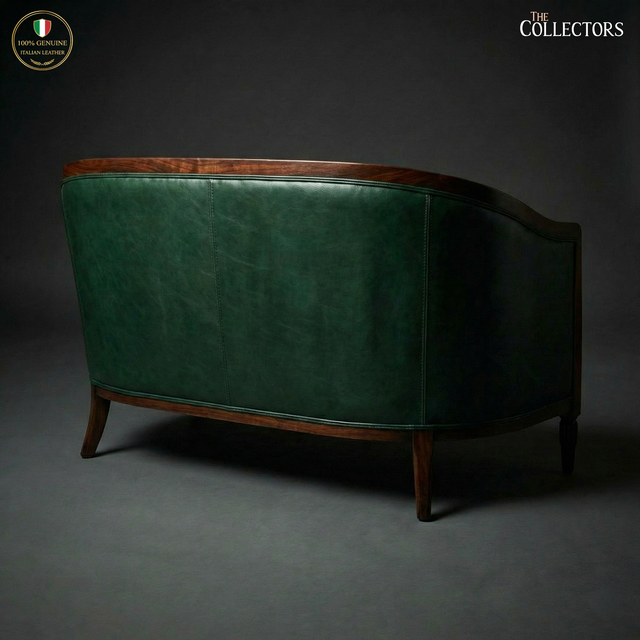 Strasbourg Salon Art Deco Leather Sofa