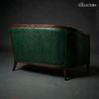 Strasbourg Salon Art Deco Leather Sofa