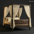 Suratte Peacock Court Four Poster Bed