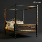 Suratte Peacock Court Four Poster Bed