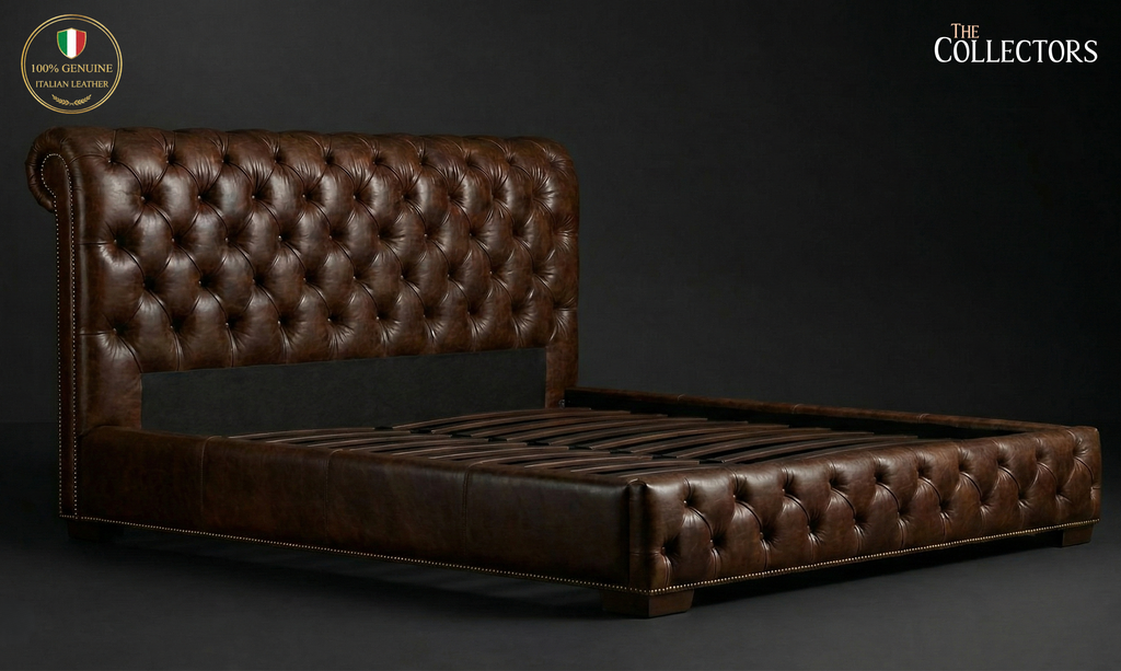 The Winston Chesterfield Leather Bed