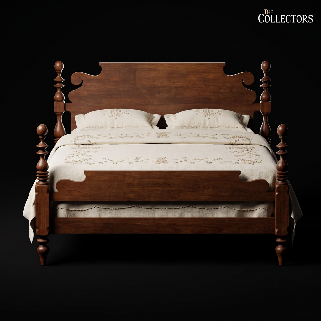 The Ballygunge Colonial Turned Post Bed