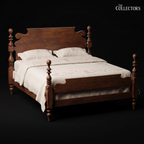 The Ballygunge Colonial Turned Post Bed