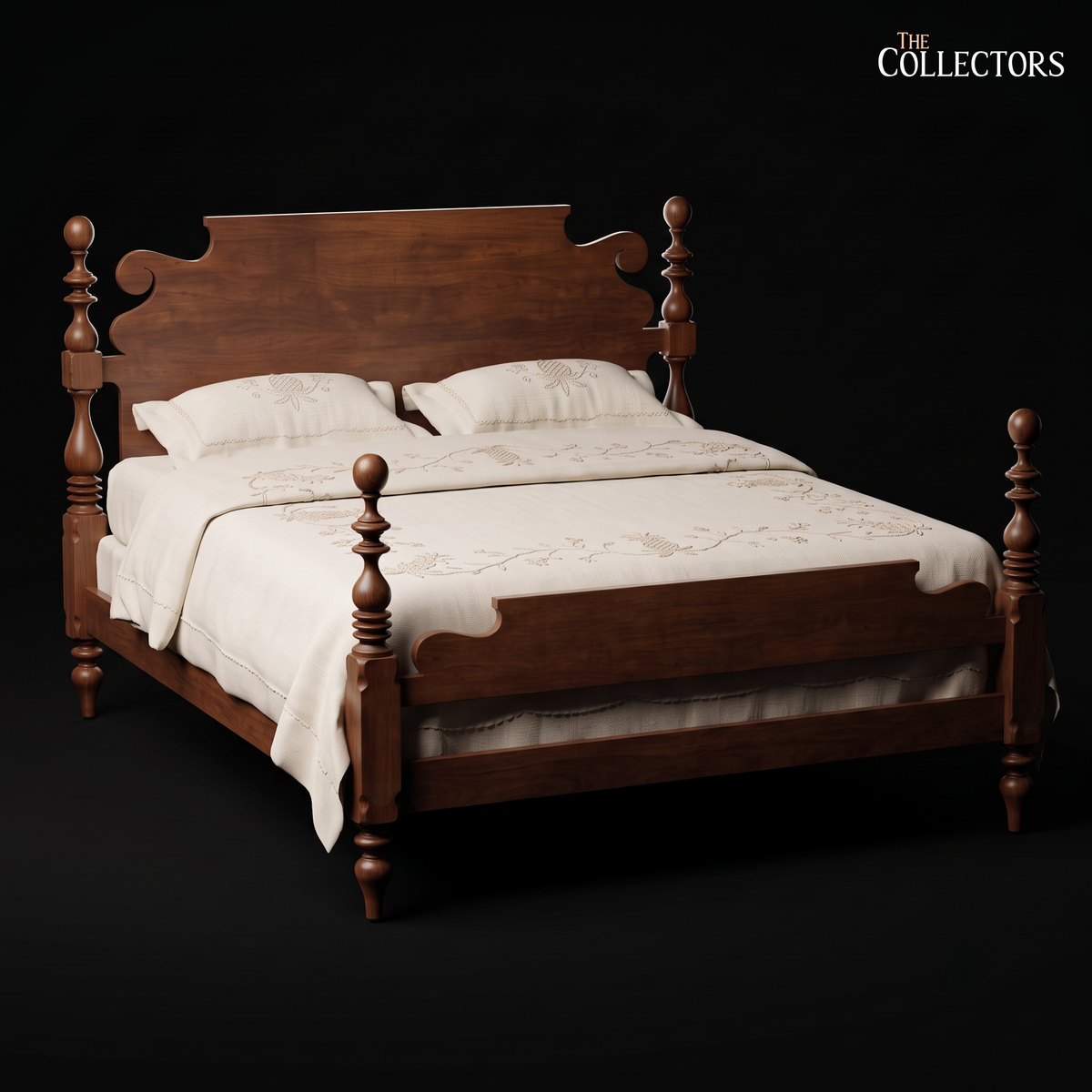 The Ballygunge Colonial Turned Post Bed