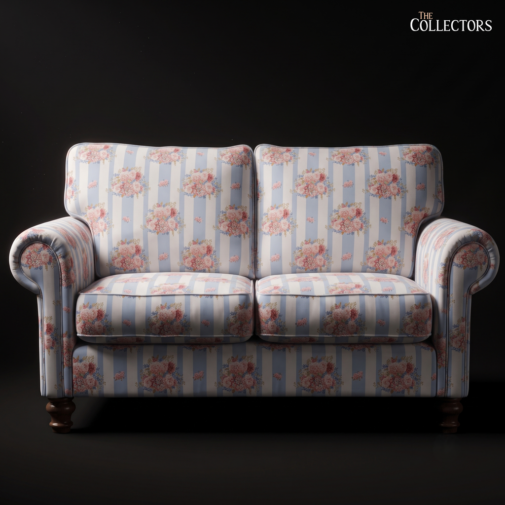 The Berkshire Rose Stripe Settee
