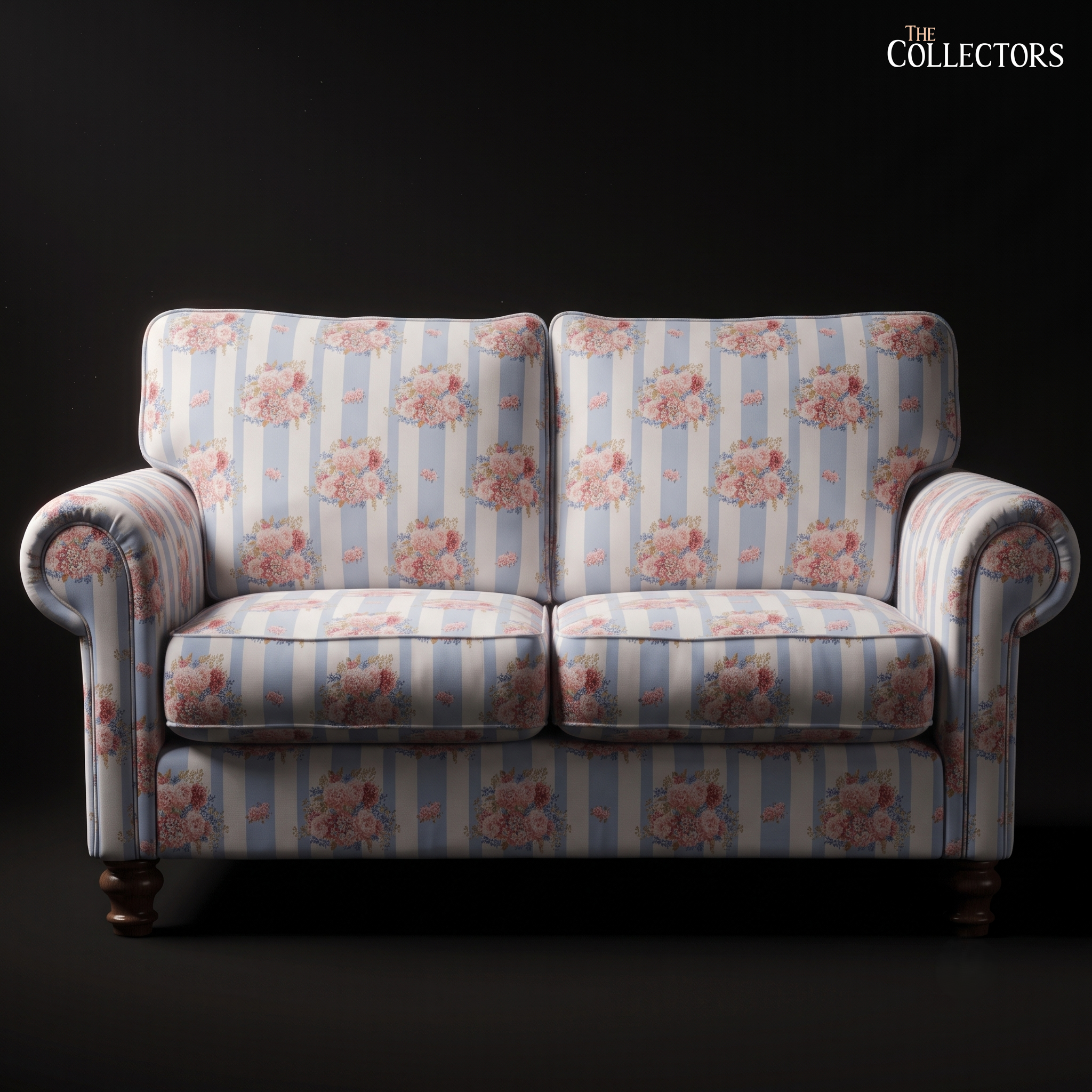 The Berkshire Rose Stripe Settee