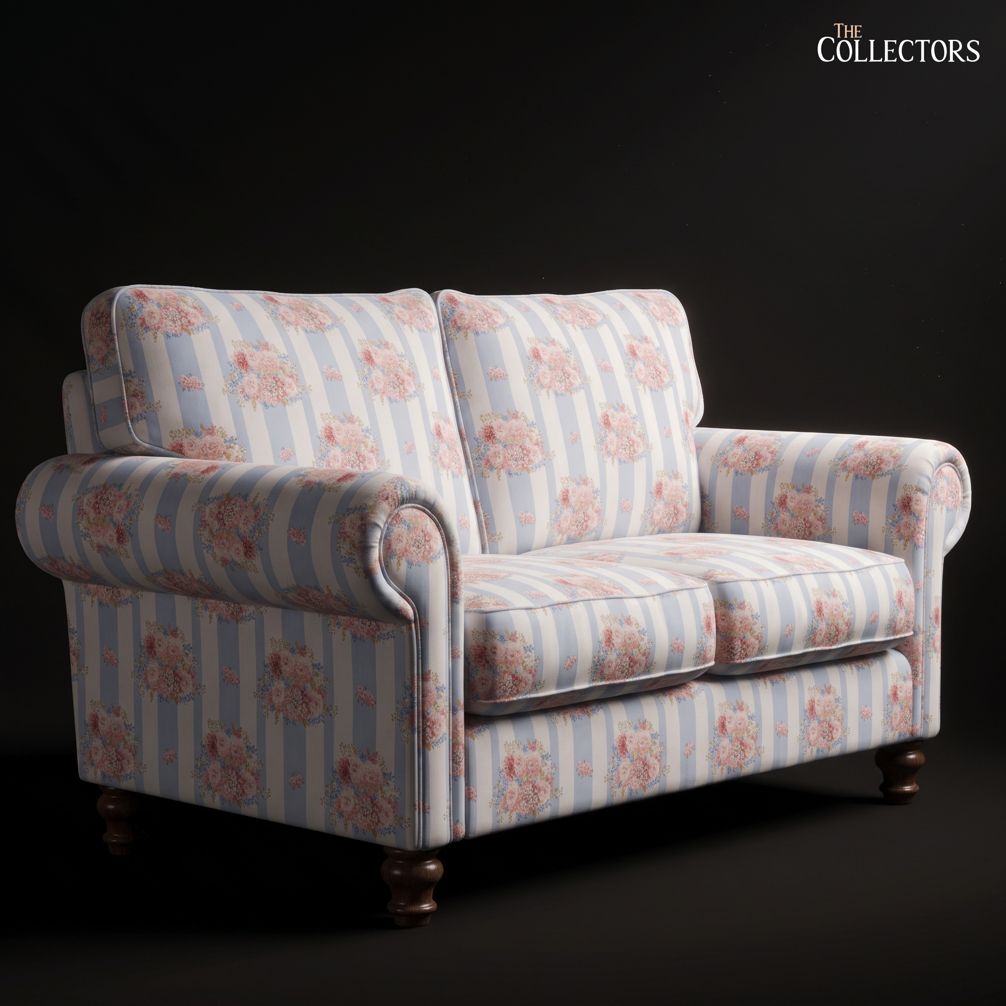 The Berkshire Rose Stripe Settee
