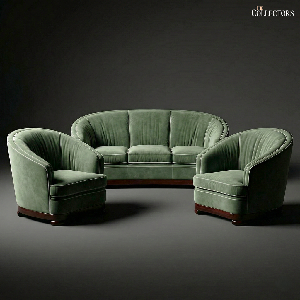 The Bombay Oval Maidan Art Deco Sofa