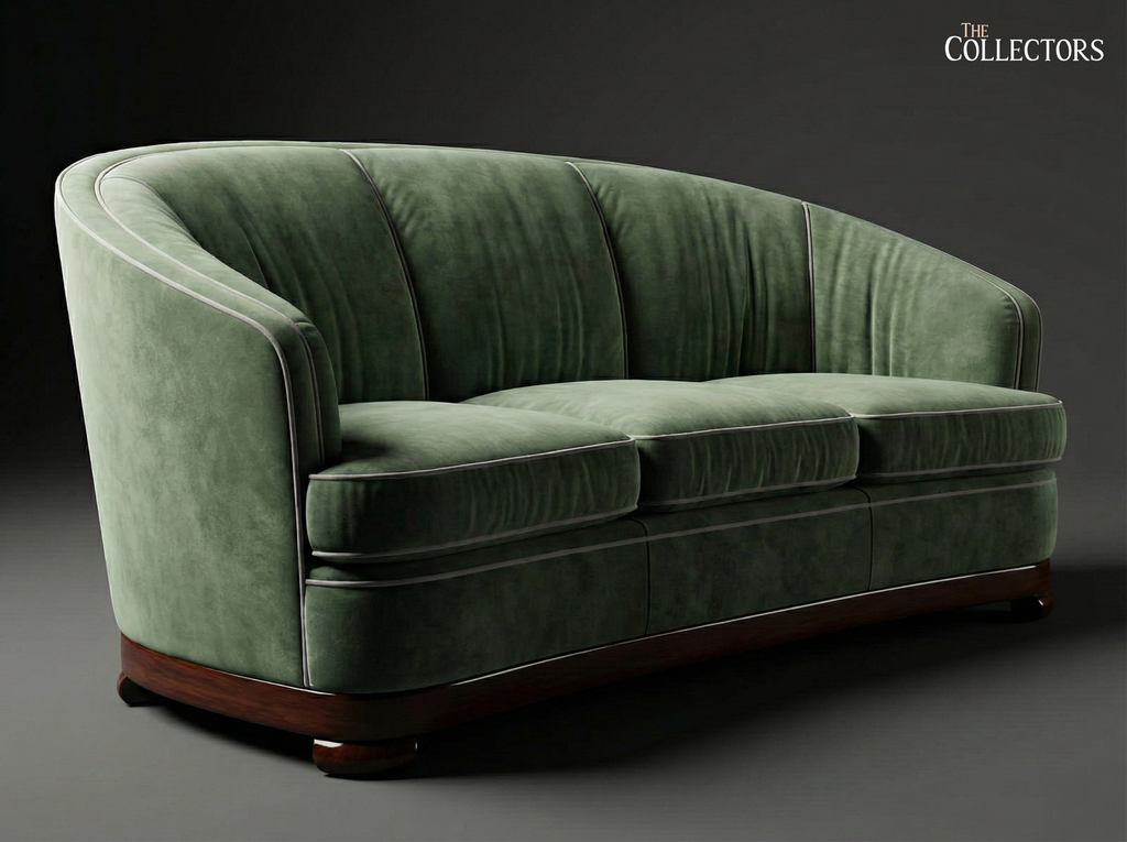 The Bombay Oval Maidan Art Deco Sofa