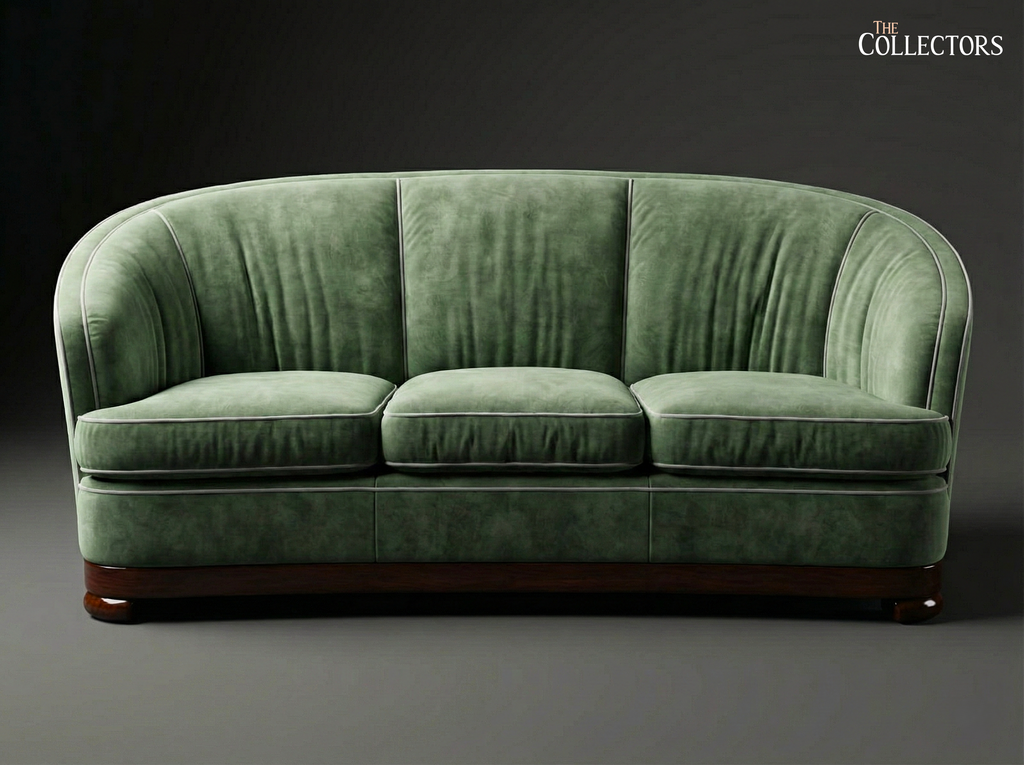 The Bombay Oval Maidan Art Deco Sofa
