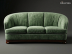 The Bombay Oval Maidan Art Deco Sofa